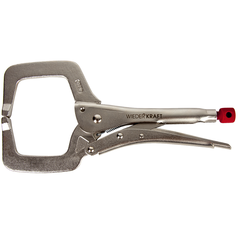 WDK-65051 Зажим сварочный С-образный с фиксатором. Струбцины сварочные. (368х177х30 мм) Wiederkraft