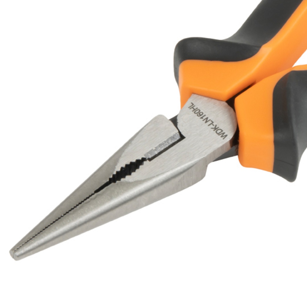 WDK-LN160HL Длинногубцы с двухкомпонентной рукоятью, 160 мм. Wiederkraft