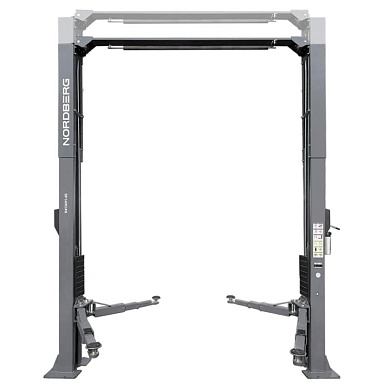 Подъемник двухстоечный 4 т, верхняя синхронизация, H=4,1 м, 220 В, серый NORDBERG N4124H1-4G_220