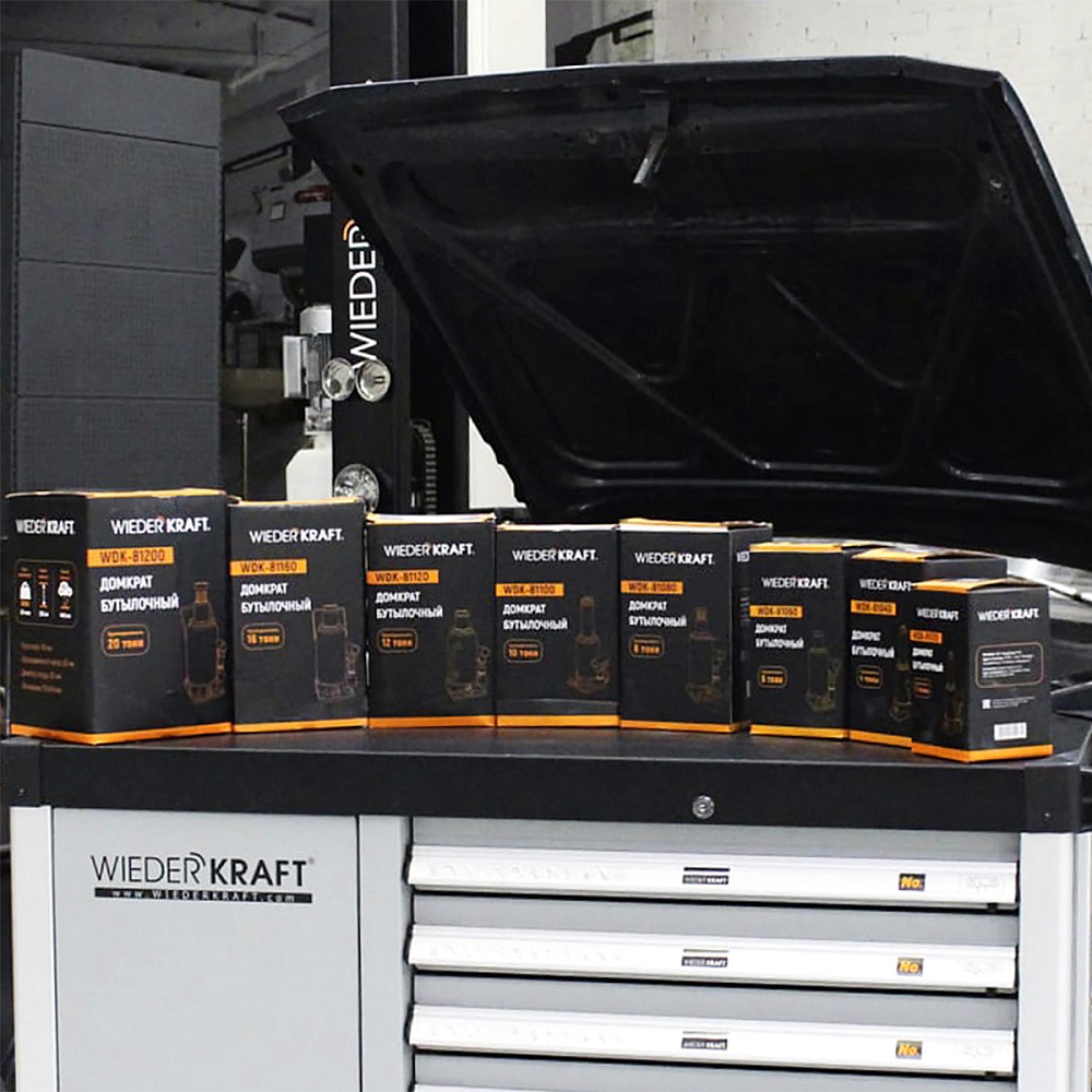 WDK-81080 Домкрат гидравлический бутылочного типа 8т