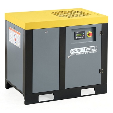 Компрессор винтовой 1000 л/мин, 10 бар, 380В KraftWell арт. KRW-ASC10A-10BL