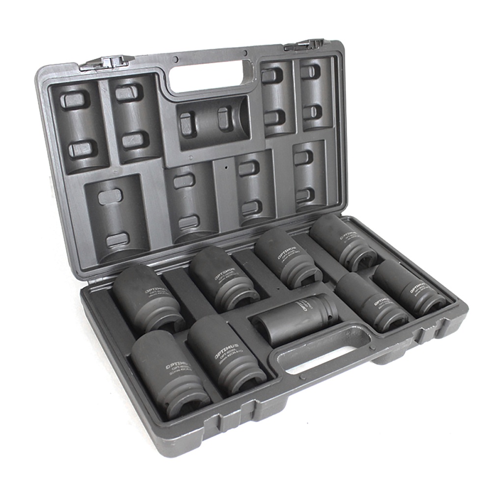 OPT-60209 Набор ударных головок глубоких 3/4" 9 пр., 22-38 мм. OPTIMUS