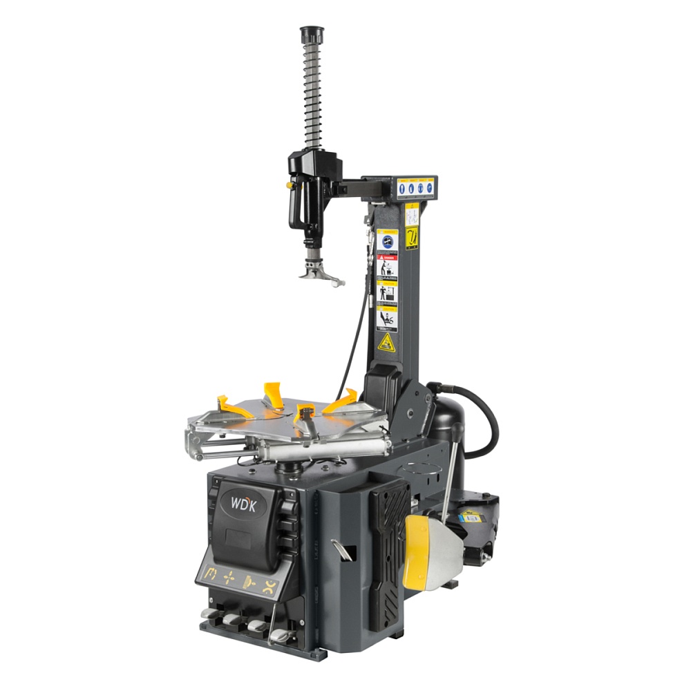 WDK-709222 Автоматический шиномонтажный станок со взрывной накачкой колес. Захват 10"-24" Wiederkraft