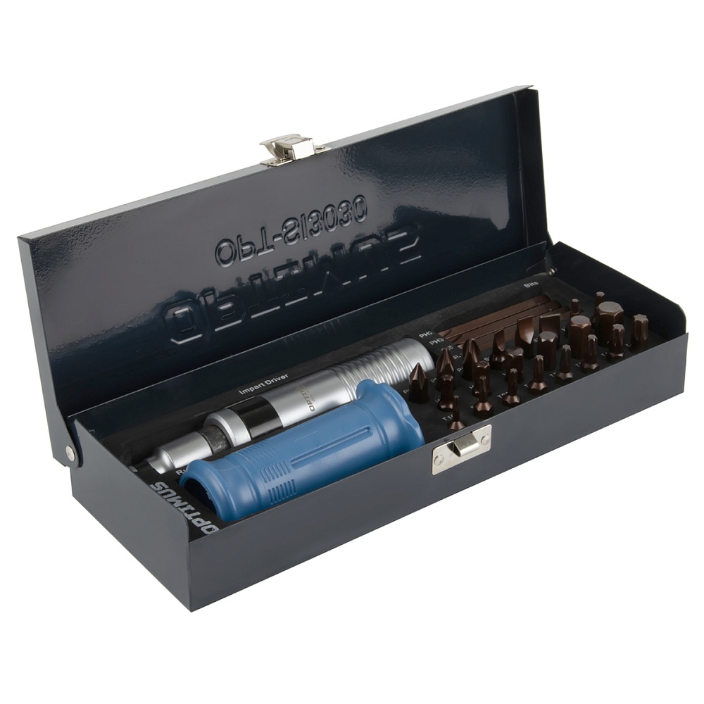 OPT-SI3030 Ударная отвертка с набором бит, 30 предметов OPTIMUS