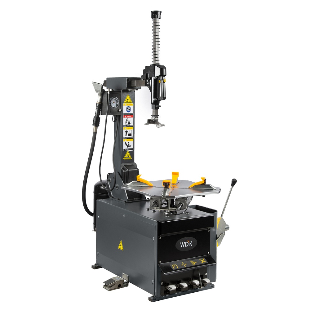 WDK-709738 Автоматический шиномонтажный станок со взрывной накачкой колес, двухскоростной. Захват 12 Wiederkraft