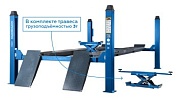 NORDBERG 4450B Подъемник 4-стоечный 5т, c ручной траверсой 3т N433, 380В для сход-развала (Cиний)