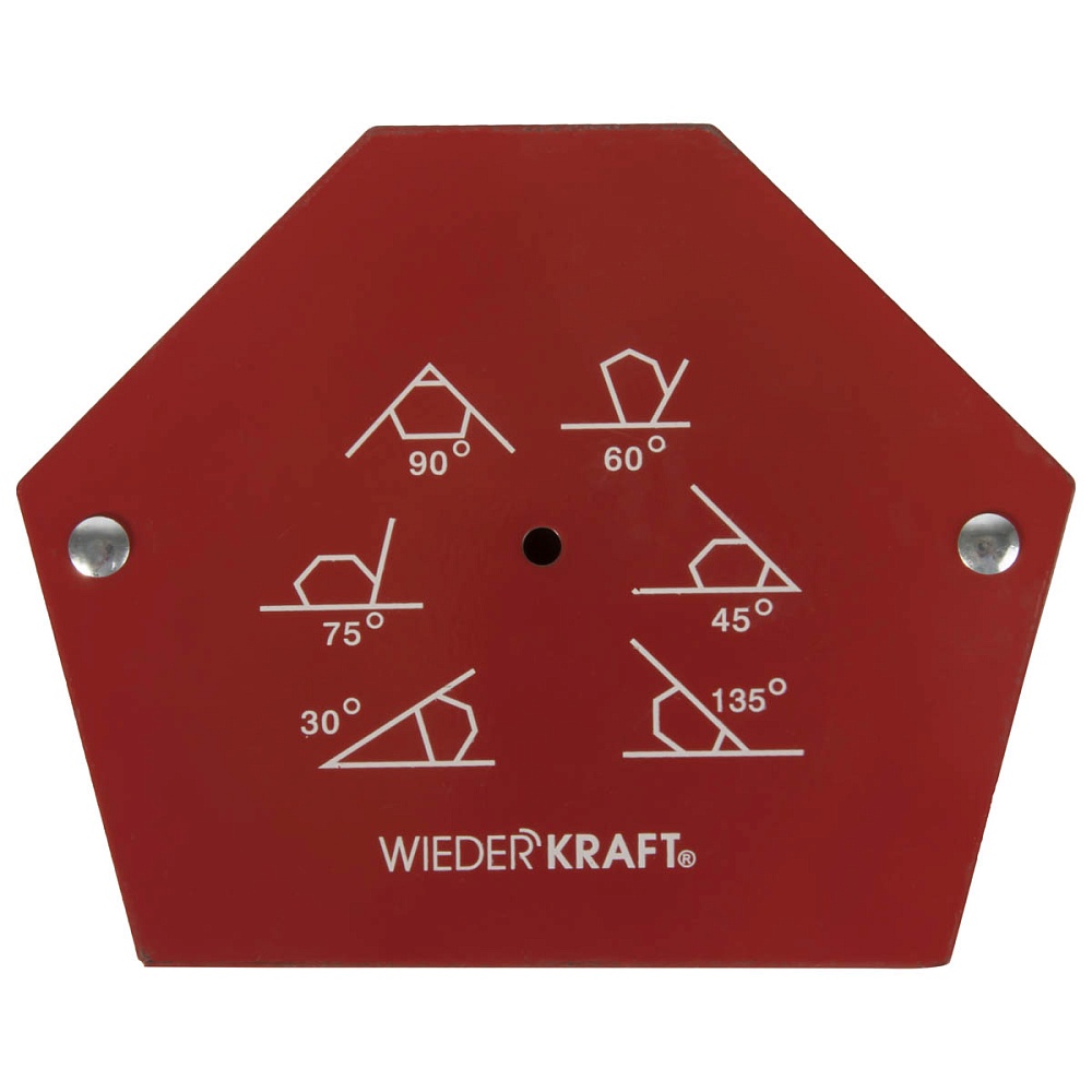 WDK-65275 Сварочный магнит, угл 30, 45,60, 70,90, 135, усилие 75Lbs Wiederkraft