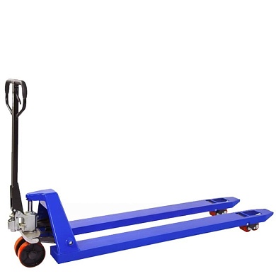 Гидравлическая тележка RAKUDA CP 25 LONG 1800 , 2500 кг, 1800*550, колёса п/у, ролики п/у (VILS)