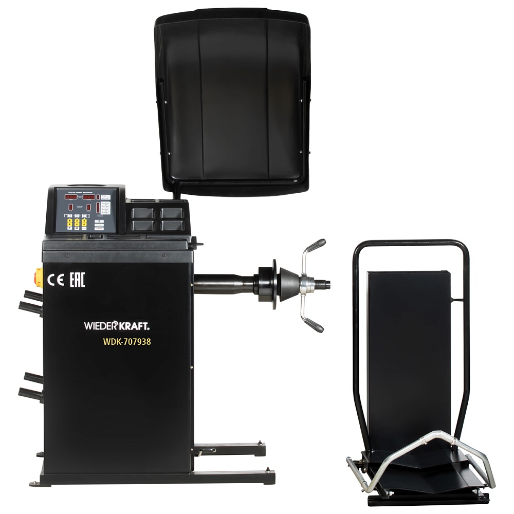 WDK-707938 Балансировочный станок (стенд) для грузового шиномонтажа, 13-24", 380 В Wiederkraft